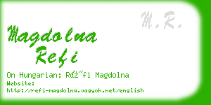 magdolna refi business card